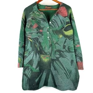 Art‎ To Wear Green Tunic Sweater
